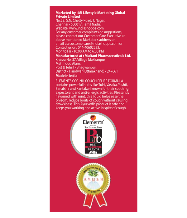 Elements Wellness Cof-Nil (100ml) image 4