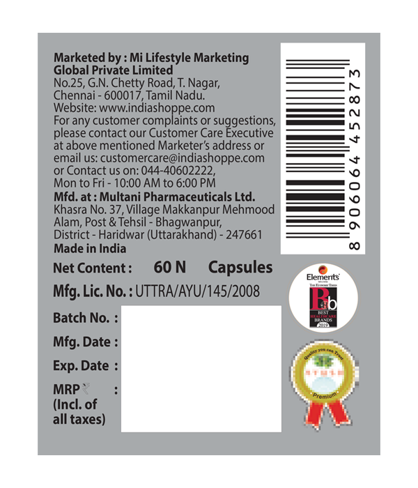 Elements Wellness Below 37 (60 Capsules) image 2