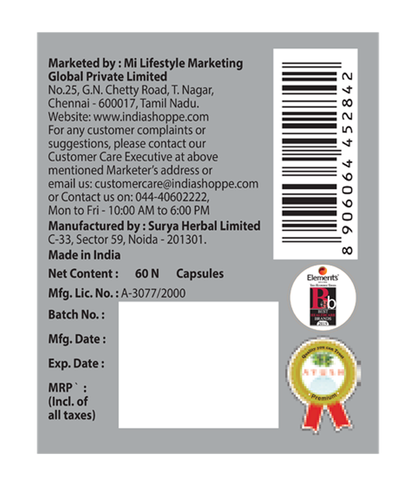 Elements Wellness No Vedana (60 Capsules) image 2