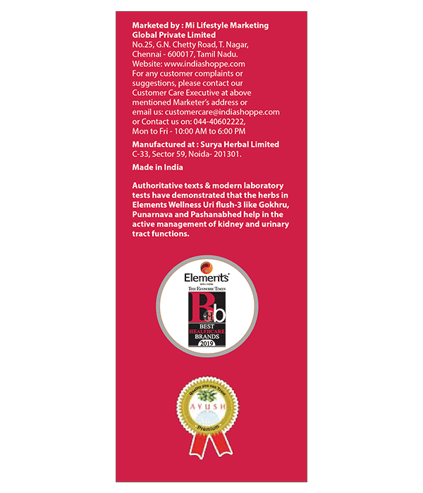 Elements Wellness Uri Flush-3 Liquid (200ml) image 4