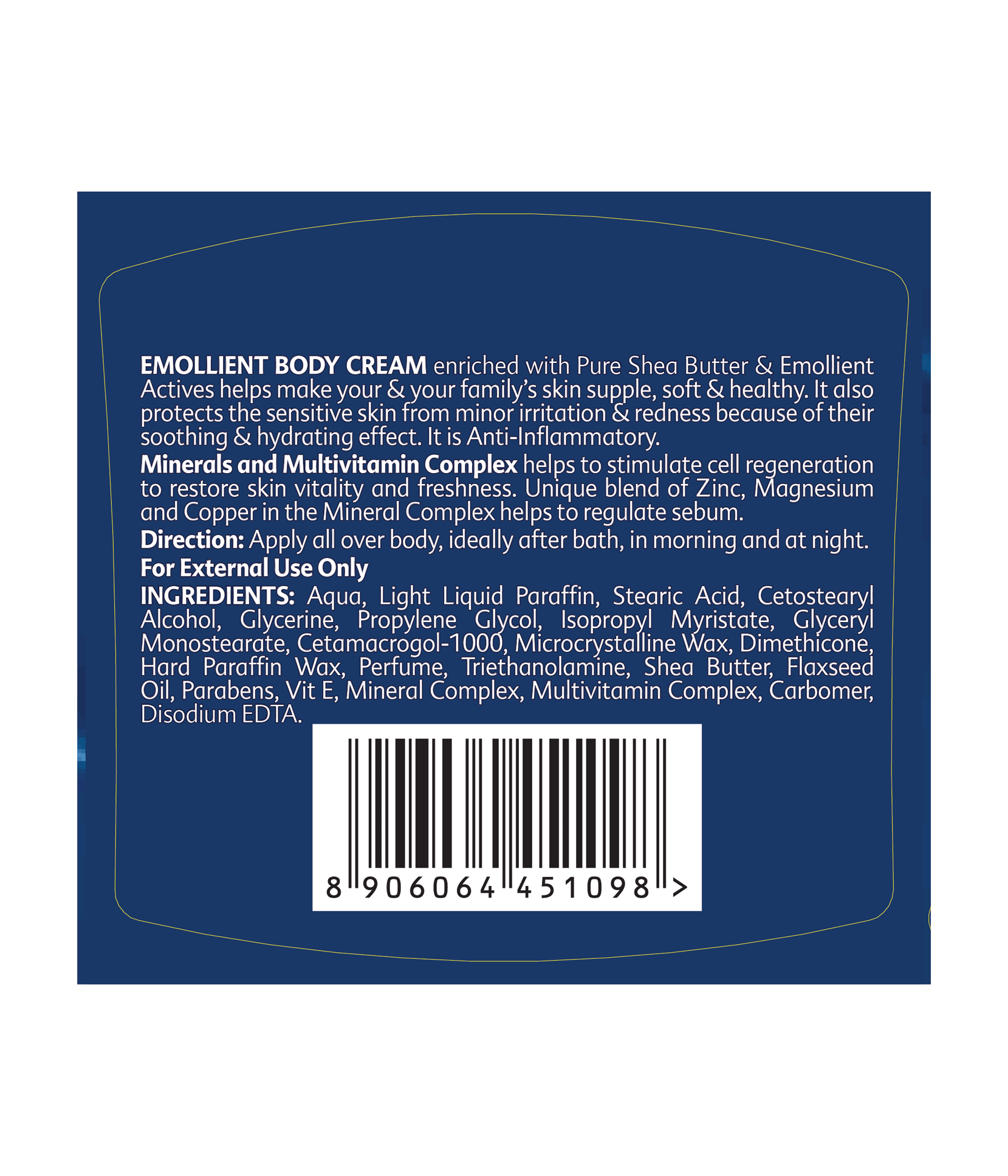 Elements Wellness Emollient Body Cream (200ml) image 3