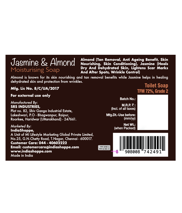 Neustar Jasmine & Almond Moisturising Soap (100g) image 2