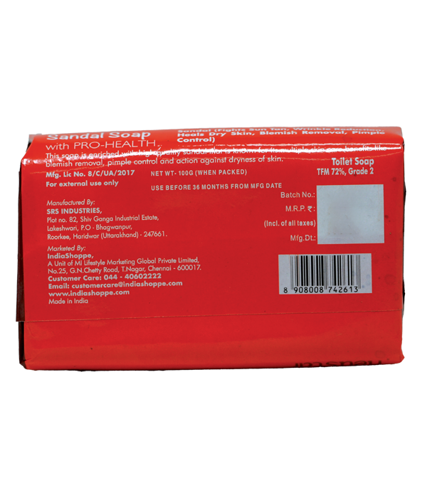 Neustar Sandal Soap With Pro-Health (100g) image 2