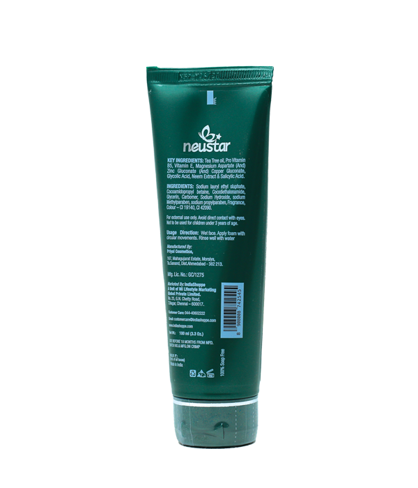 Neustar Neem Face Wash (100ml) image 2