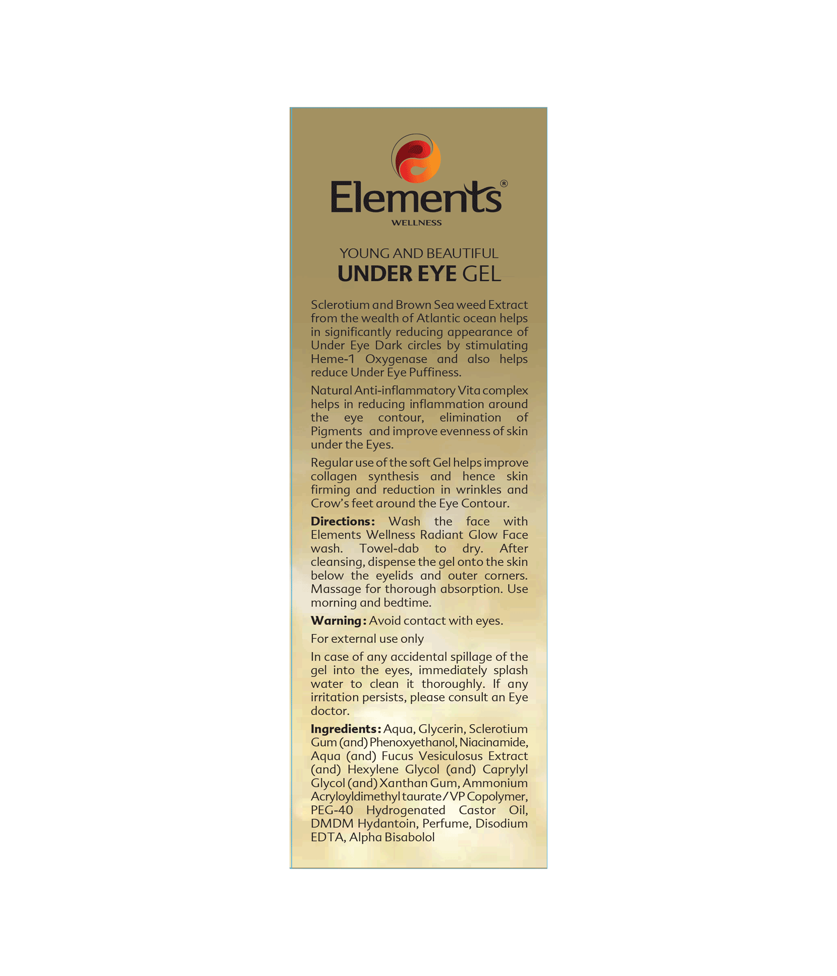 Elements Wellness Under Eye Gel (15ml) image 2