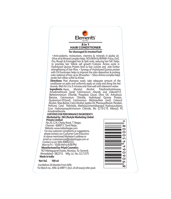 Elements Wellness 8 in 1 Hair Conditioner (100ml) image 2