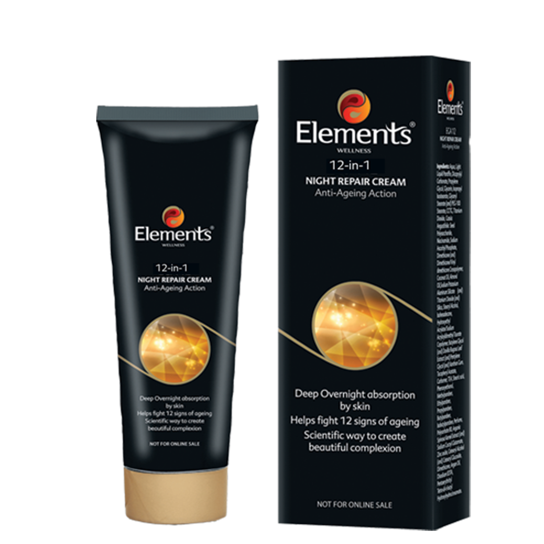 Elements Wellness 12-in-1 Night Repair Cream (25ml)