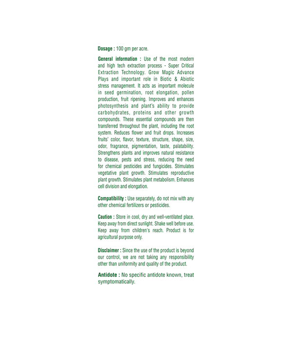 IndiaGro Grow Magic Advance (100g) image 2