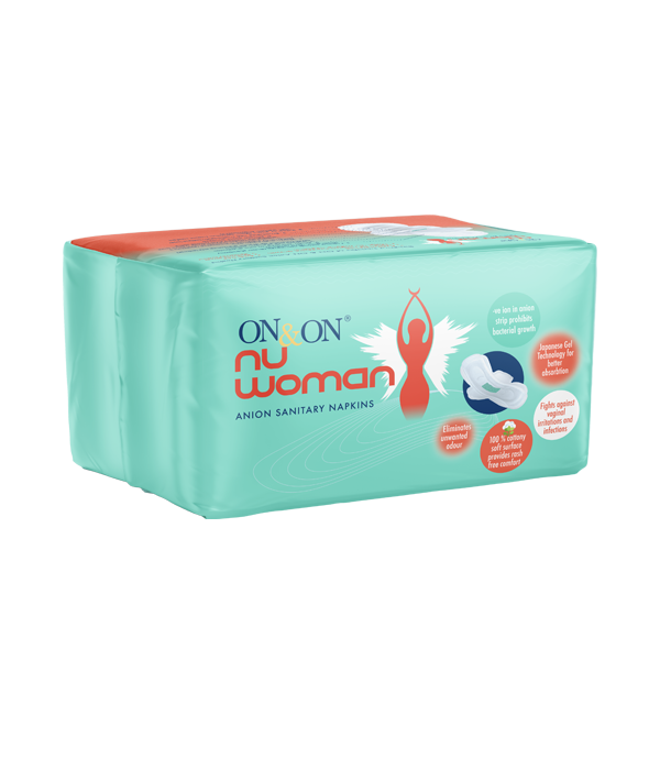 ON&ON Nu Woman Anion Sanitary Napkins (10 Pads)
