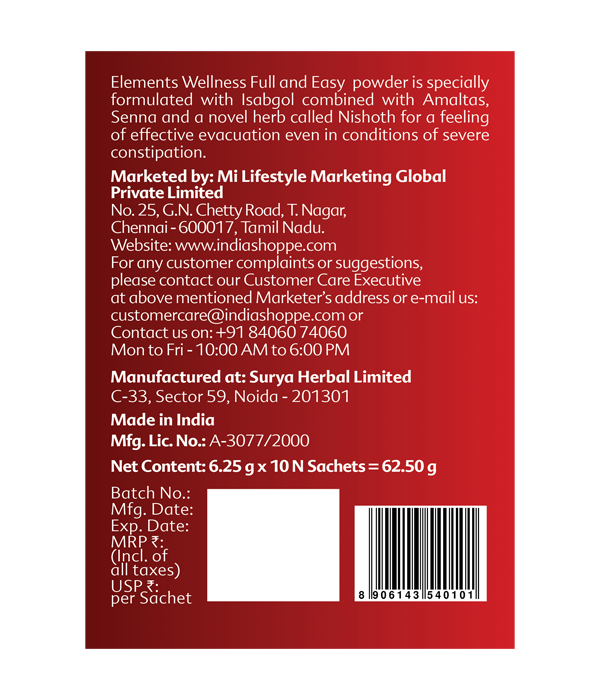 Elements Wellness Full And Easy Powder (10 Sachets) image 3