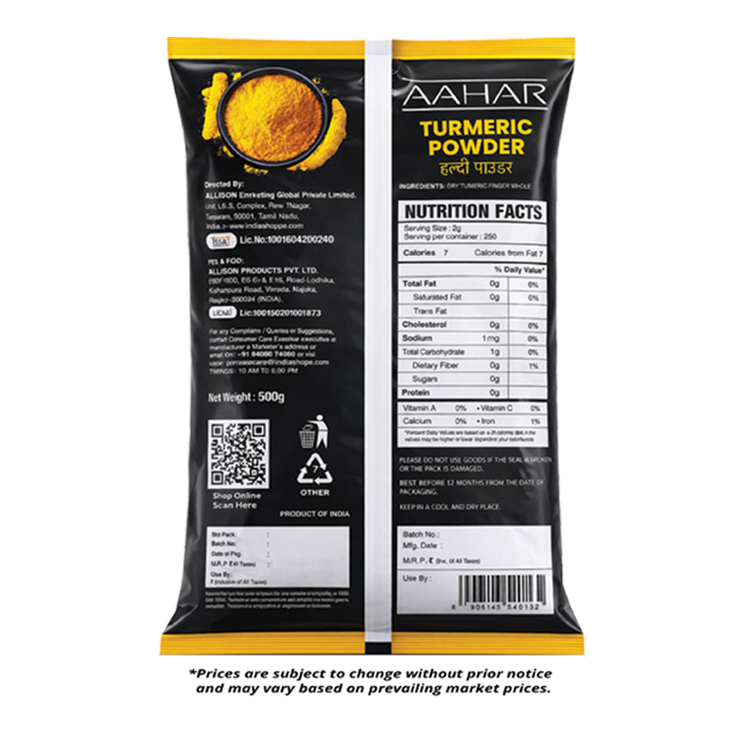 Aahar Turmeric Powder (500g) image 2